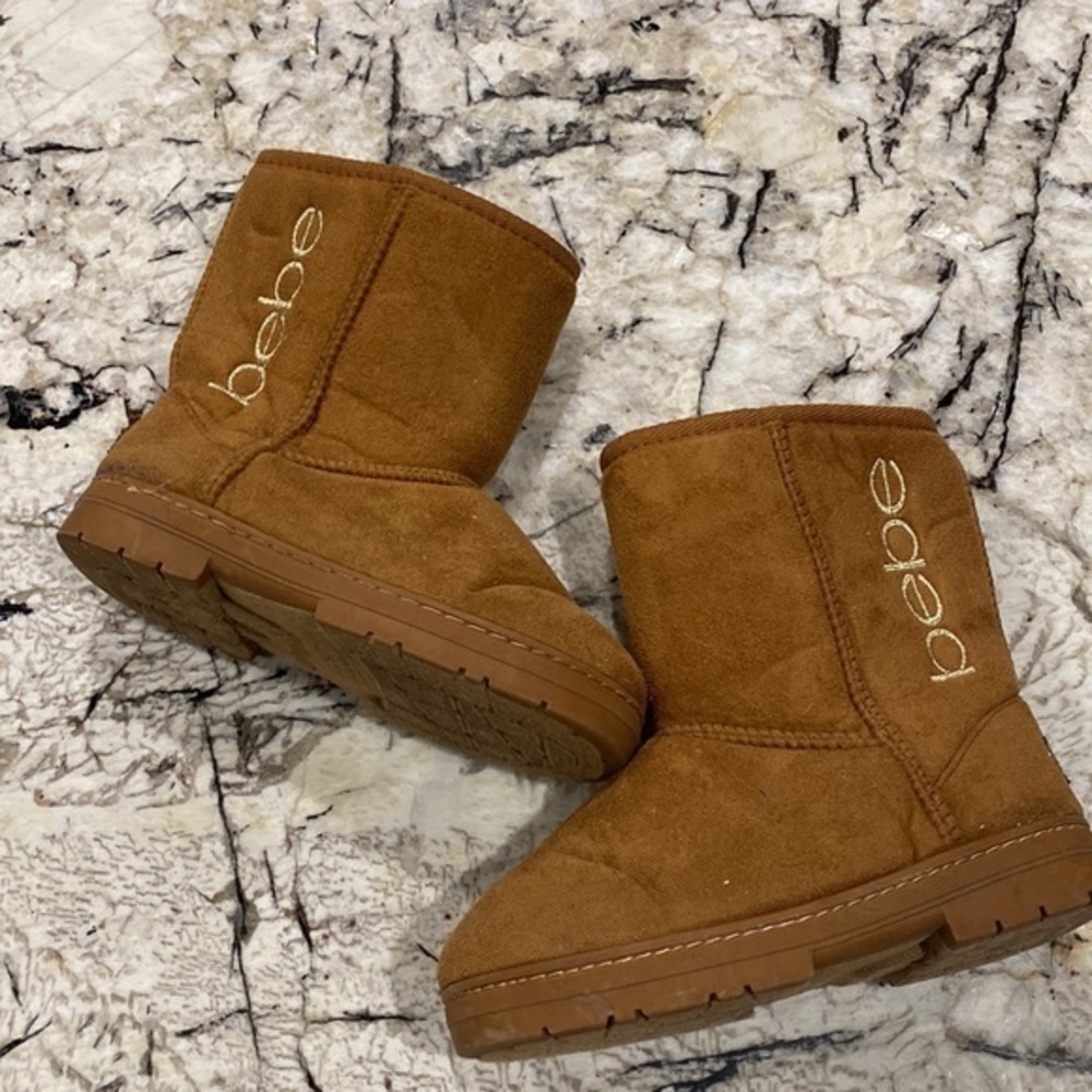 Girls Bebe Brown Boots -‎ Size 2